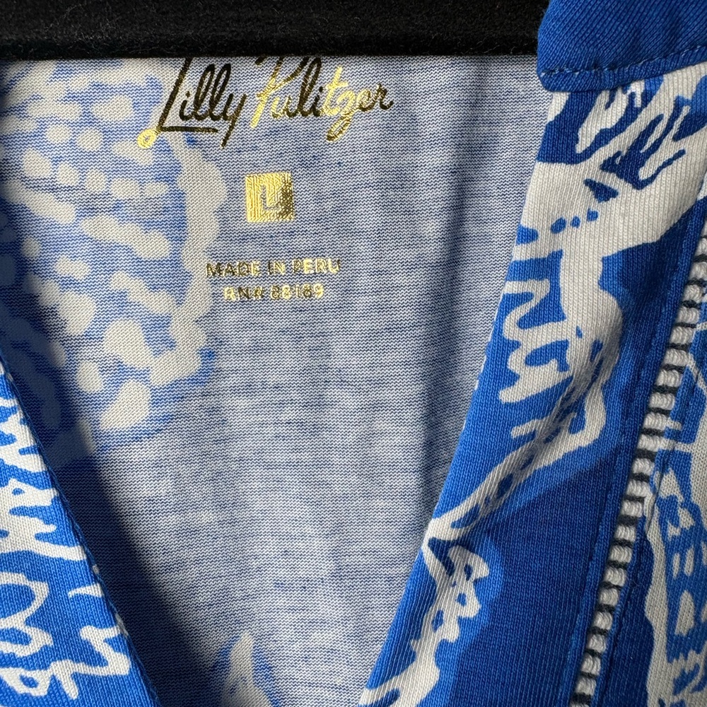 Lilly Pulitzer Syndee Maxi Dress in Barton Blue Shell of a Good Time Size L - Picture 6 of 10